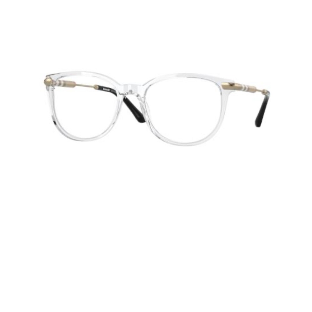 Burberry Transparent Frame Gold Black Eyewear Glasses BE2255Q
